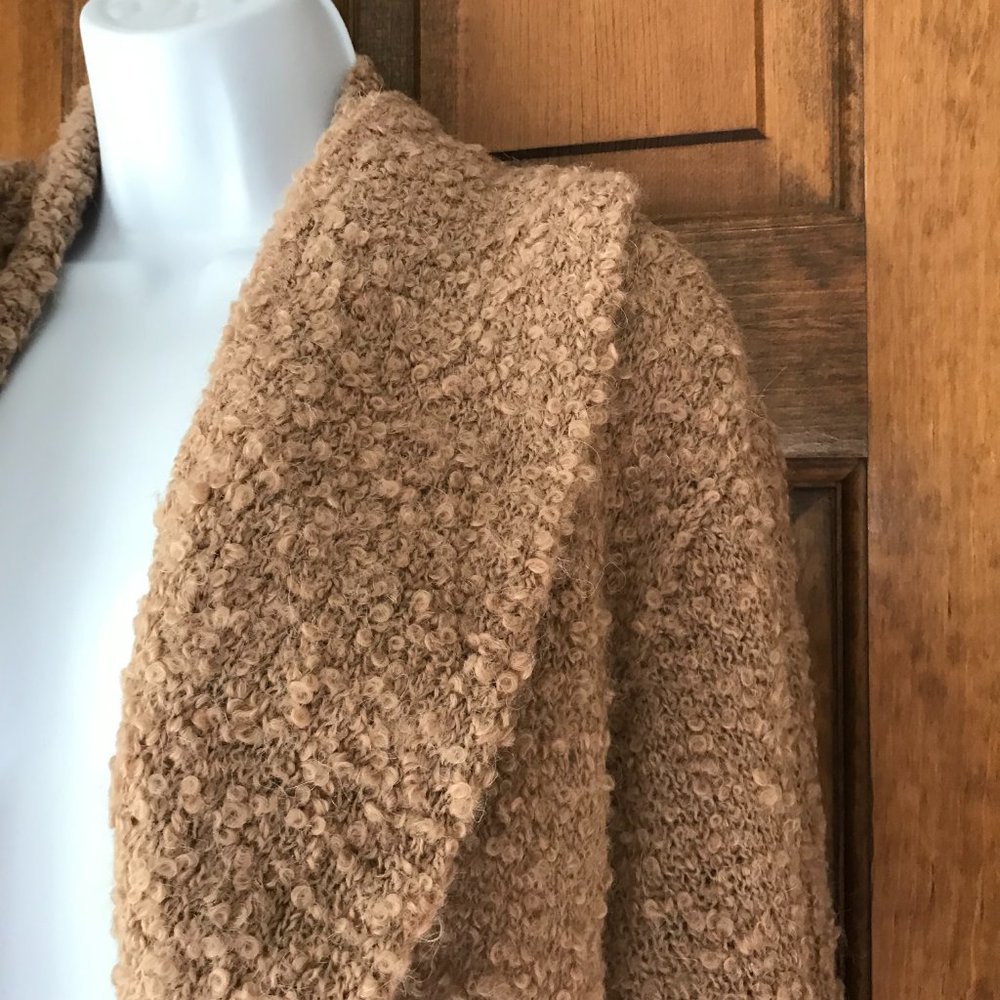 G.I.L.I. Brown Textured Open-Front Sweater - Picture 3 of 12